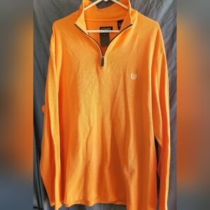 Chaps Peach Quarter-Zip Pullover